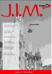 Januar 2003 - Jusos MÃ¼nchen