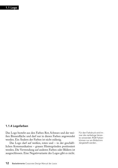 Jusos in der SPD, Corporate Design - Design Tagebuch