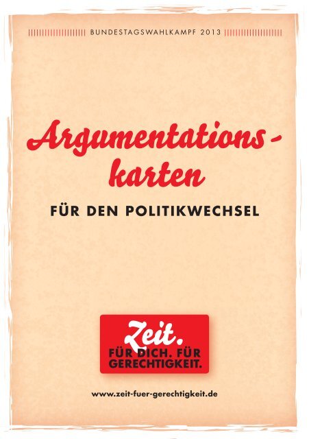 Argumentationskarten - Jusos