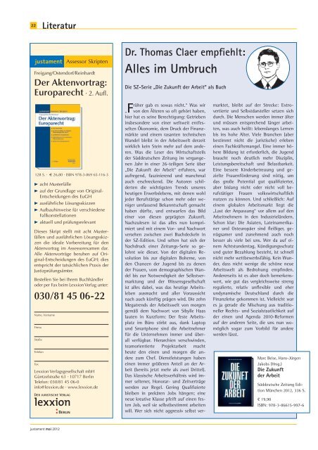 Literatur - Justament