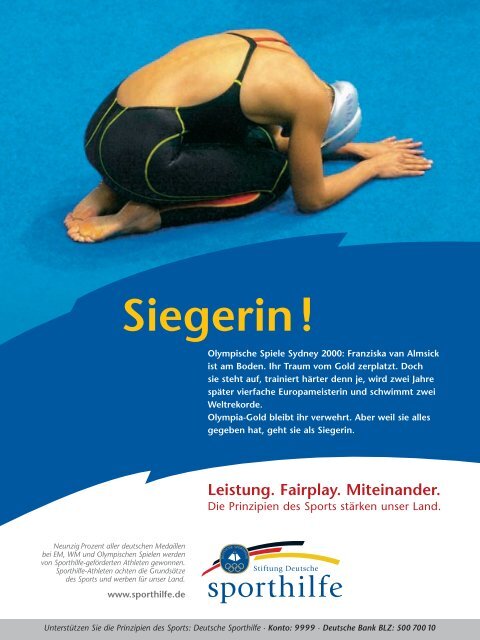 Ausgabe 3/2009 - Deutsche Olympische Gesellschaft