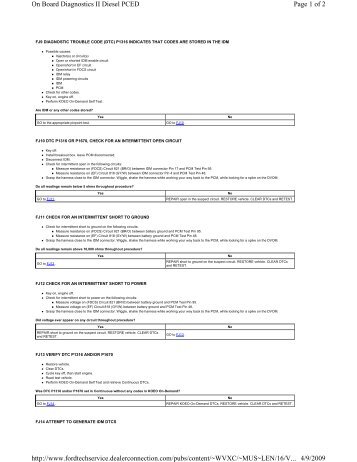 Page 1 of 2 On Board Diagnostics II Diesel PCED 4/9/2009 http ...