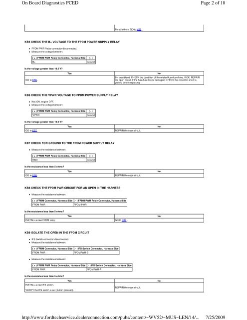 Page 1 of 18 On Board Diagnostics PCED 7/25/2009 http://www ...