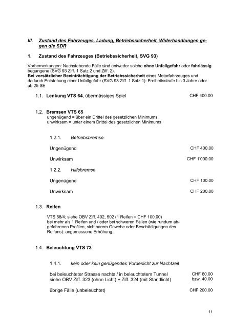 Richtlinien für die Strafzumessung 2014 (VBRS vom 22.11.2013)
