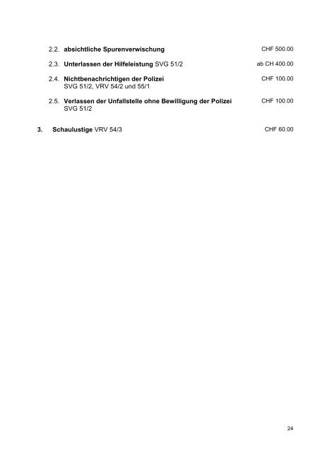 Richtlinien für die Strafzumessung 2014 (VBRS vom 22.11.2013)