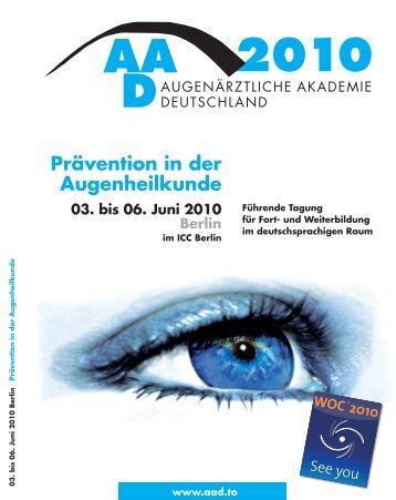 Prävention in der Augenheilkunde - AAD Augenärztliche Akademie ...