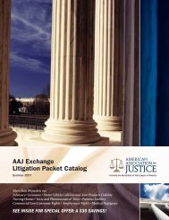 AAJ Exchange Litigation Packet Catalog - American Association for ...