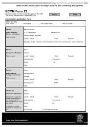 BCCM Form 22 - Department of Justice and Attorney-General