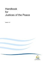 Handbook for Justices of the Peace - Tasmanian Department of ...