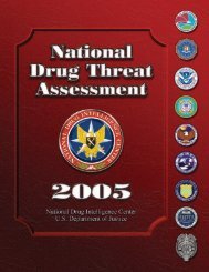 National Drug Threat Assessment 2005 - justice studies