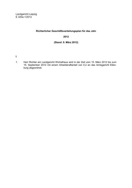 Stand: 09.03.2012 [Download,*.pdf, 184,75 KB] - Justiz in Sachsen