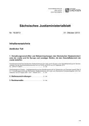 Sächsisches Justizministerialblatt - Justiz in Sachsen - Freistaat ...