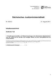Sächsisches Justizministerialblatt - Justiz in Sachsen - Freistaat ...