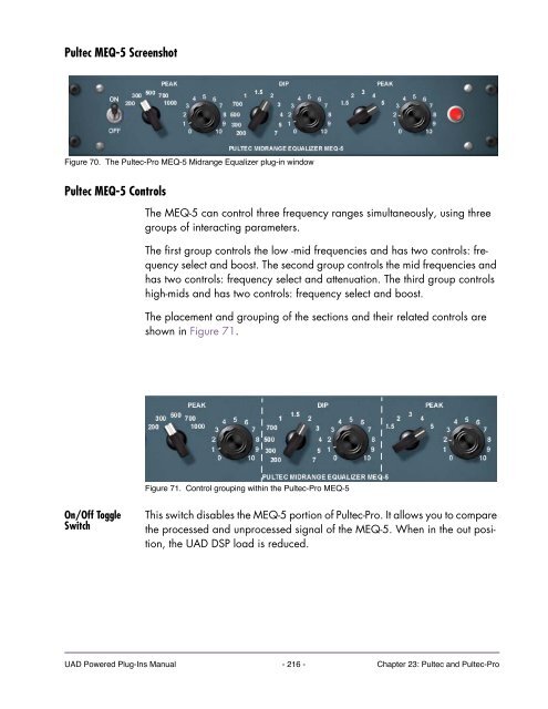 UAD Powered Plug-Ins Manual v5.2 - Just Music