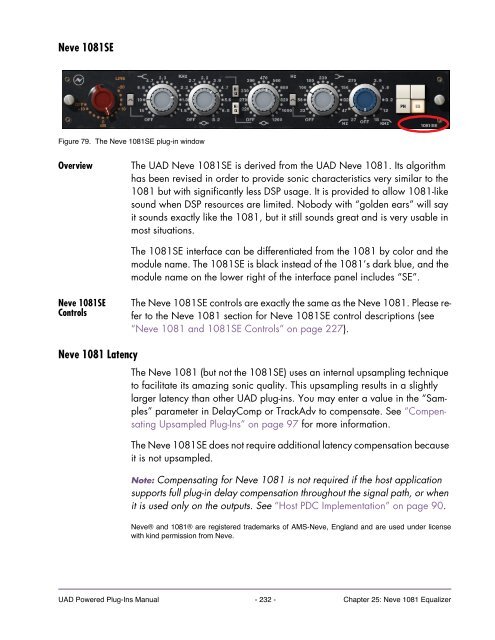 UAD Powered Plug-Ins Manual v5.2 - Just Music