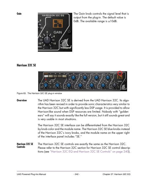 UAD Powered Plug-Ins Manual v5.2 - Just Music