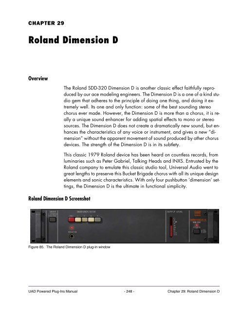 UAD Powered Plug-Ins Manual v5.2 - Just Music