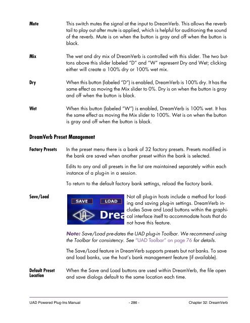 UAD Powered Plug-Ins Manual v5.2 - Just Music