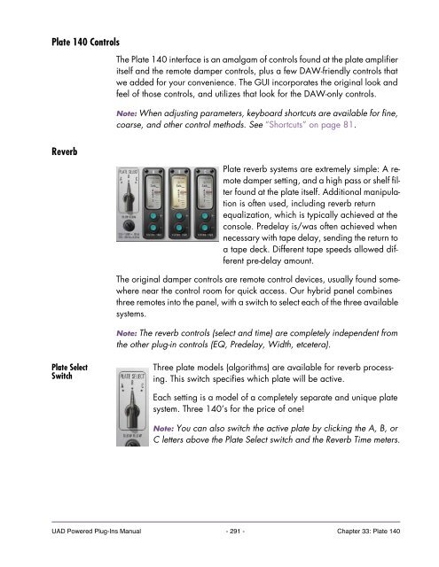 UAD Powered Plug-Ins Manual v5.2 - Just Music