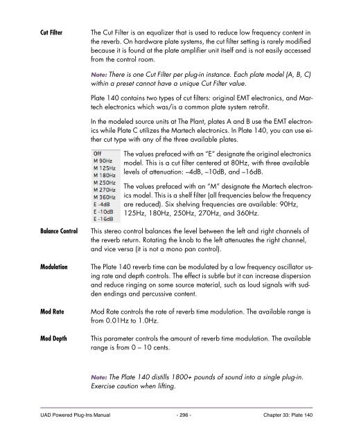 UAD Powered Plug-Ins Manual v5.2 - Just Music