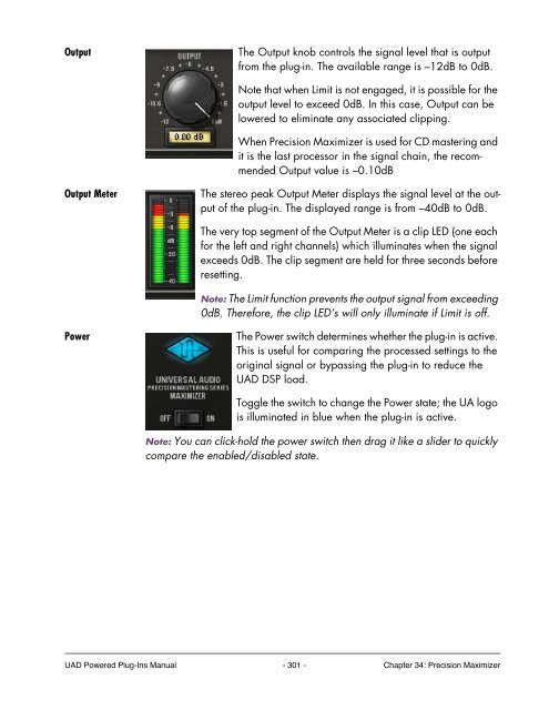 UAD Powered Plug-Ins Manual v5.2 - Just Music