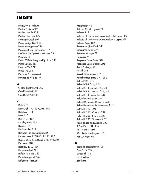 UAD Powered Plug-Ins Manual v5.2 - Just Music