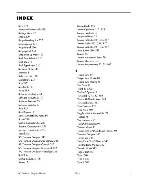 UAD Powered Plug-Ins Manual v5.2 - Just Music