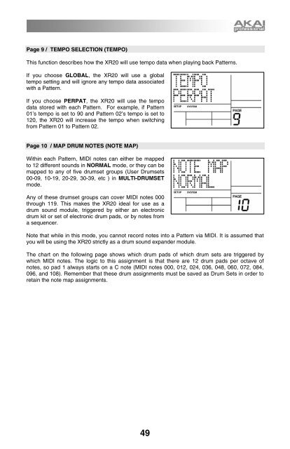 Akai XR20 Reference Manual - V1.1 - Produktinfo.conrad.com