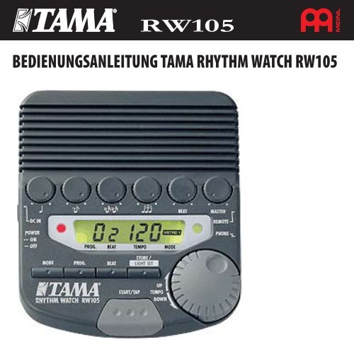 Bedienungsanleitung TAMA Rhythm Watch RW105