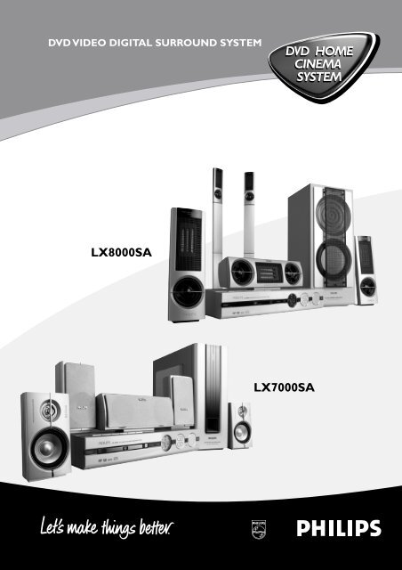 DVD HOME CINEMA SYSTEM DVD HOME CINEMA ... - Philips