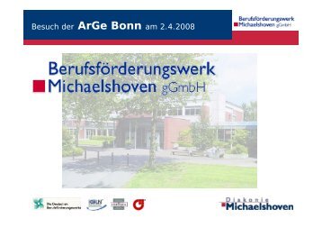 Ziel - Diakonie Michaelshoven