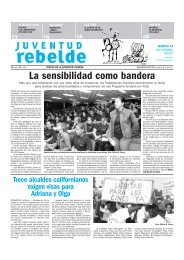 La sensibilidad como bandera - Juventud Rebelde