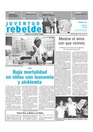 Baja mortalidad en niños con leucemia y sicklemia - Juventud ...