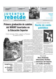 Primera graduación de cadetes del MININT insertados - Juventud ...