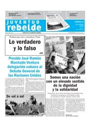 Lo verdadero y lo falso - Juventud Rebelde