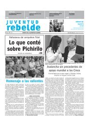 Lo que conté sobre Pichirilo - Juventud Rebelde