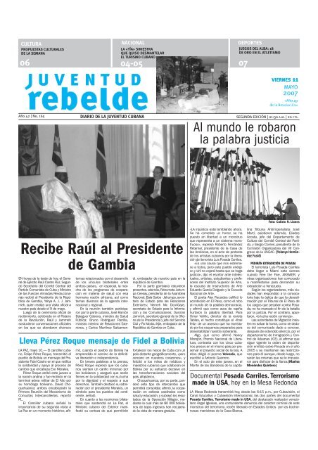 Recibe Raúl al Presidente de Gambia - Juventud Rebelde