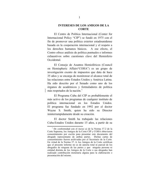 (amicus curiae brief). - Juventud Rebelde