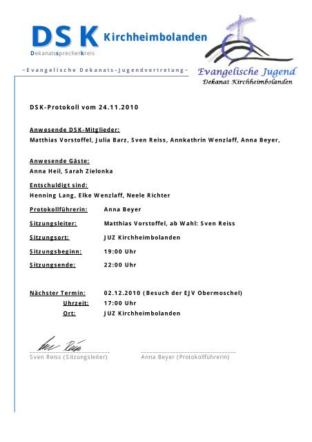 DSK_24.11.10 - Protestantische Jugendzentrale Kirchheimbolanden