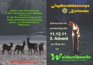 Waldweihnacht - Jägervereinigung Karlsruhe