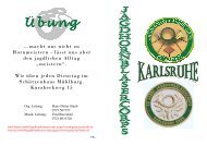 Information zur JHG Karlsruhe - Jägervereinigung Karlsruhe