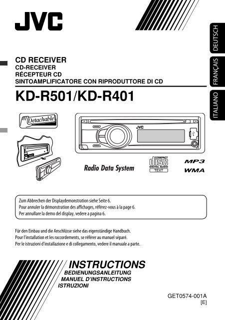 KD-R501/KD-R401 - JVC