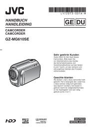 GZ-MG610SE HANDBUCH HANDLEIDING - JVC