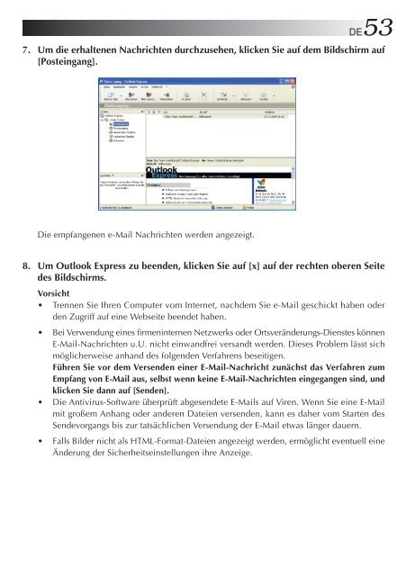 MP-XP741DE Mobile mini note PC BEDIENUNGSANLEITUNG - JVC