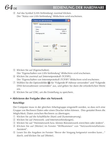 MP-XP741DE Mobile mini note PC BEDIENUNGSANLEITUNG - JVC