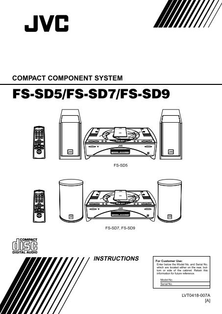 compact component system fs-sd5/fs-sd7/fs-sd9 - JVC
