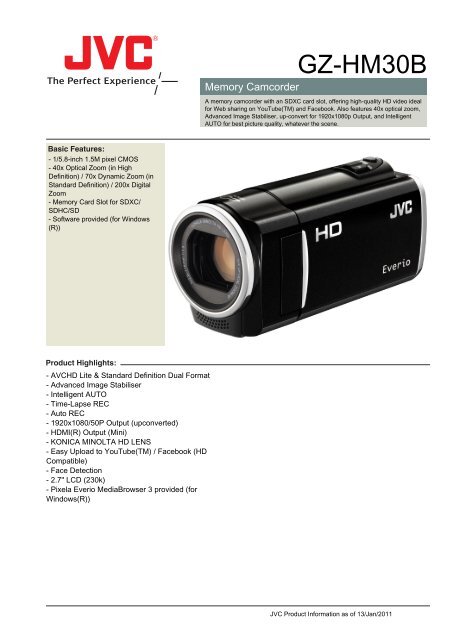 Gz Hm30b Jvc