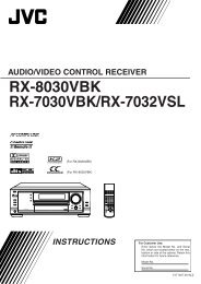 rx-8030vbk rx-7030vbk/rx-7032vsl audio/video ... - JVC New Zealand