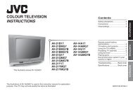 COLOUR TELEVISION INSTRUCTIONS - JVC New Zealand