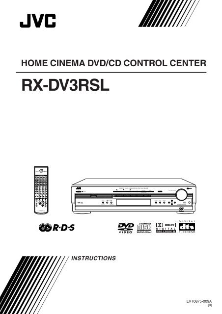 instructions home cinema dvd/cd control center rx-dv3rsl - JVC